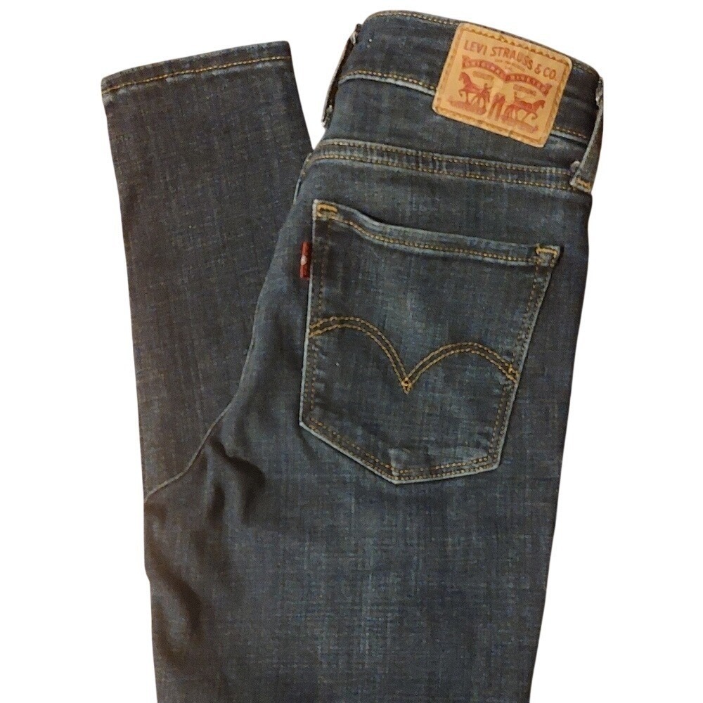 Levi Strauss & Co. Dark Wash Denim Jeans Slim Fit Casual Style 25x30‎ #229C